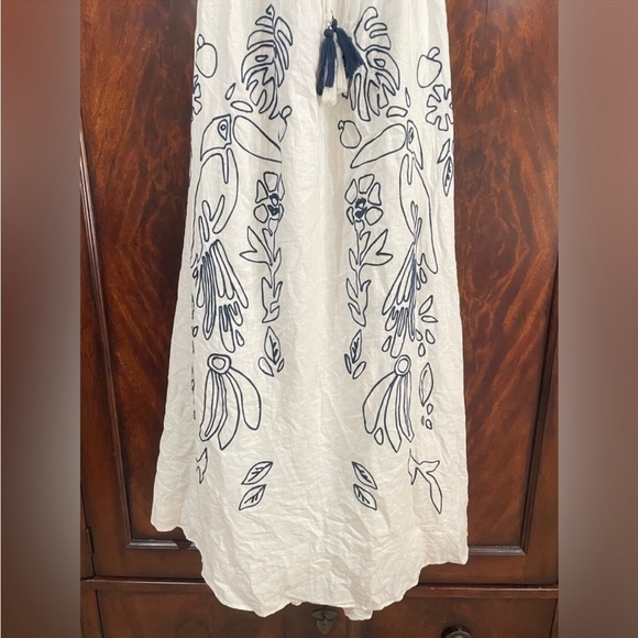 NEW Farm Rio Embroidered Halter Maxi Dress - Picture 12 of 13